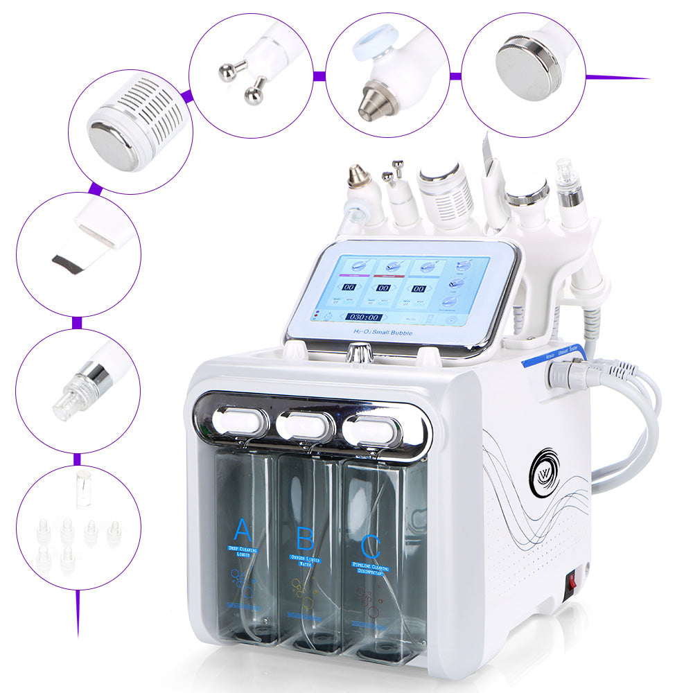 6 in 1 Hydrogen Oxygen Small Bubble Hydro Dermabrasion Machine
