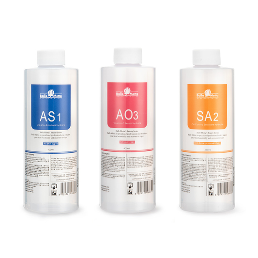 3-in-1 Aqua Peeling Solution Set| AS1, SA2 & AO3 Exfoliating Solution