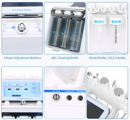 6 in 1 Hydrogen Oxygen Small Bubble Hydro Dermabrasion Machine
